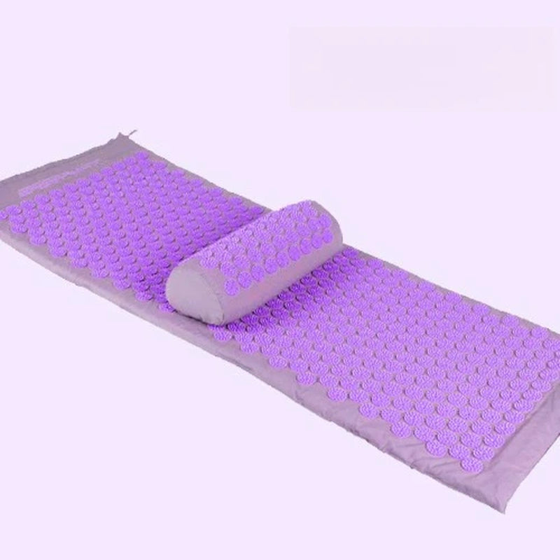130*50*2.5CM Lotus Flower Sponge Acupressure Mat Set for Yoga Acupoint Massage Matting