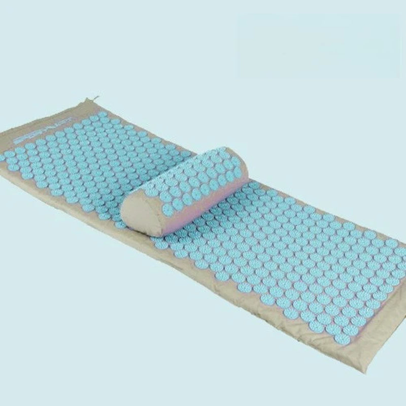 130*50*2.5CM Lotus Flower Sponge Acupressure Mat Set for Yoga Acupoint Massage Matting