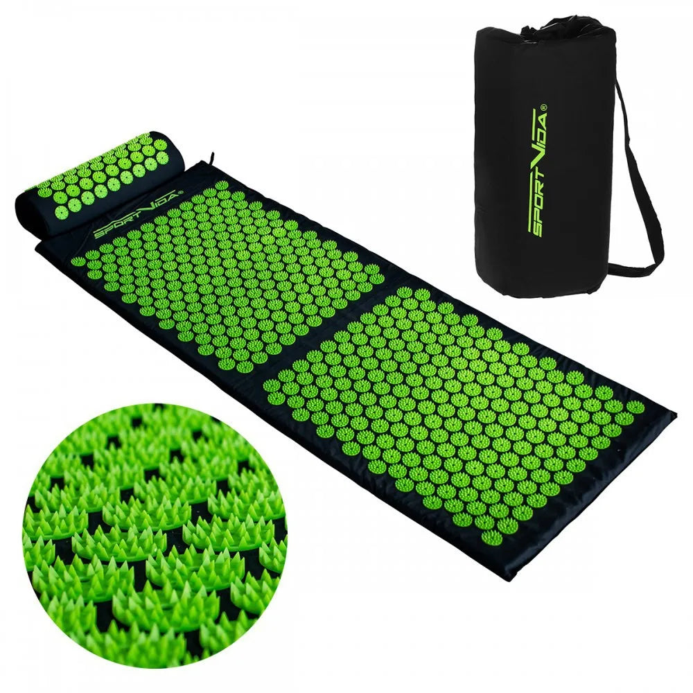 130*50*2.5CM Lotus Flower Sponge Acupressure Mat Set for Yoga Acupoint Massage Matting